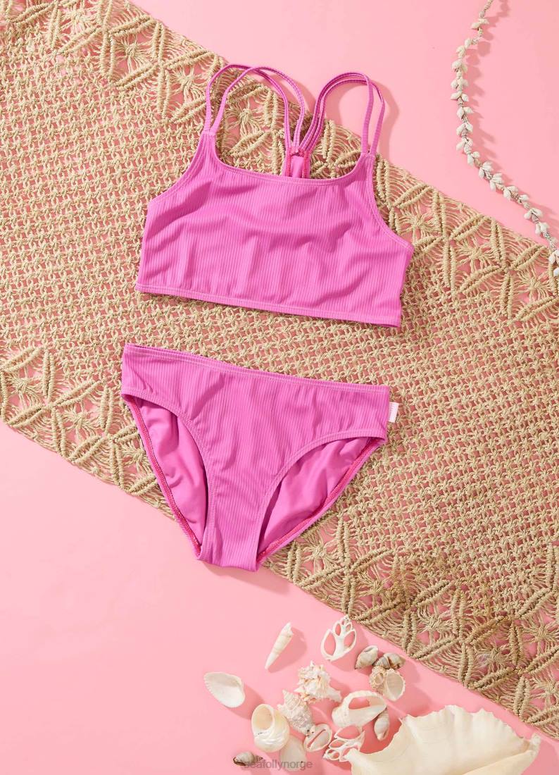 badetøy Seafolly essensiell bikini med flere stropper for jenter rosa barn D86N796