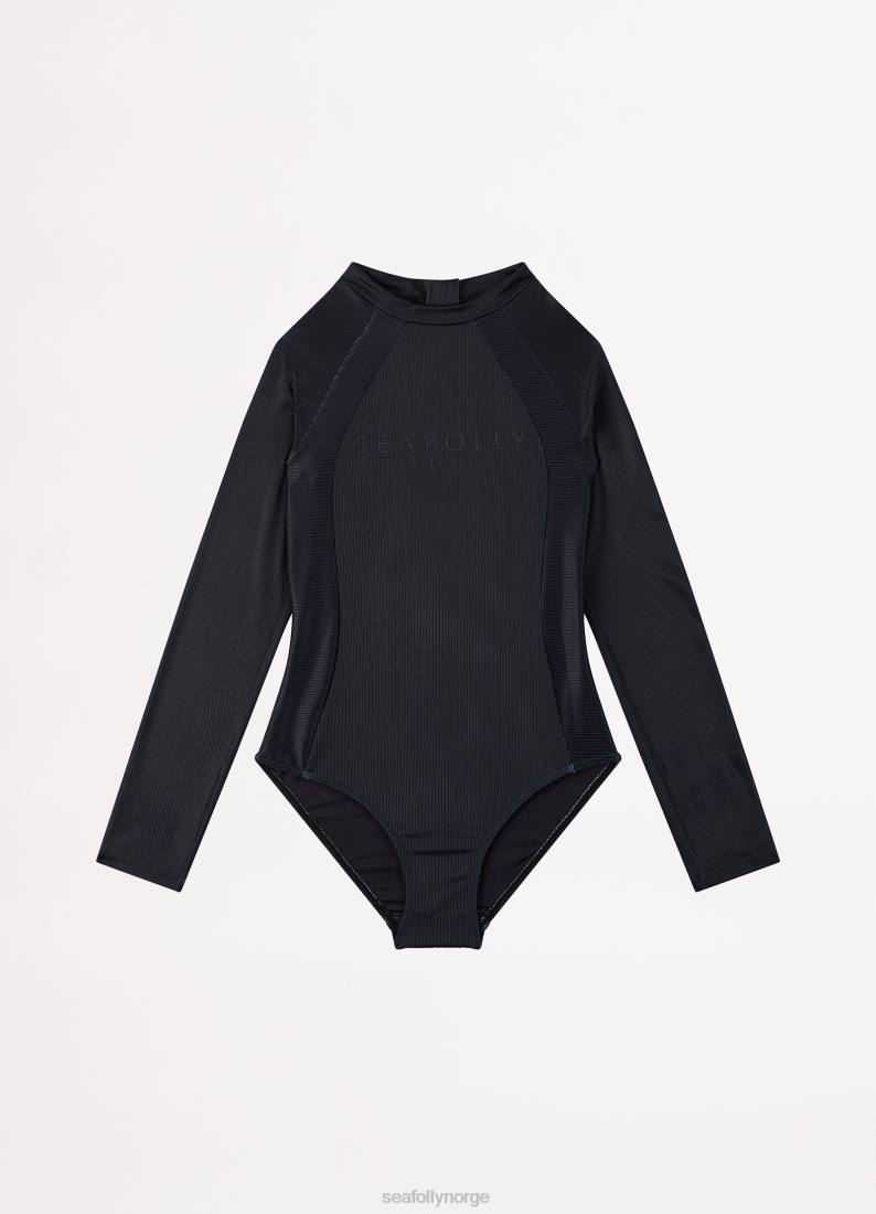 badetøy Seafolly viktig paddledress for jenter svart barn D86N798