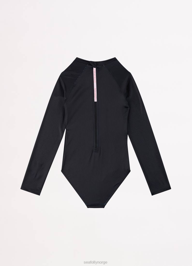 badetøy Seafolly viktig paddledress for jenter svart barn D86N798