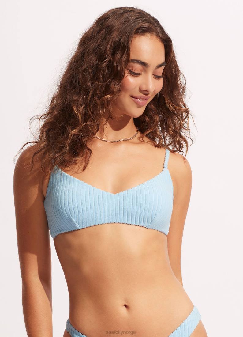 badetøy Seafolly havana bralette pulver blå kvinner D86N567
