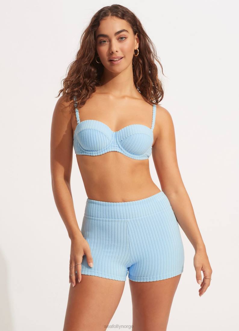 badetøy Seafolly havana bustier bh pulver blå kvinner D86N569