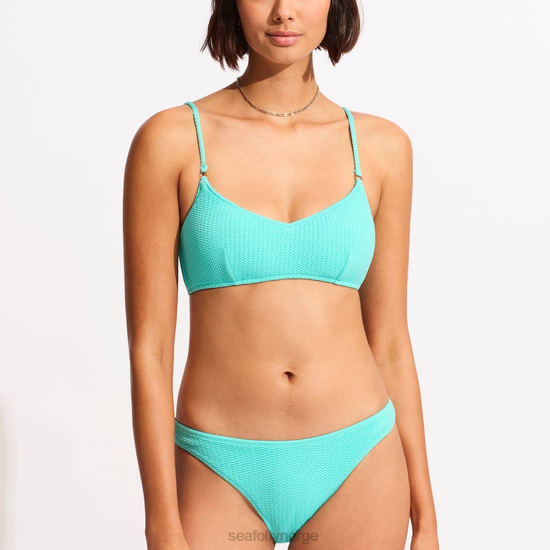 badetøy Seafolly havdykk bralette aruba blå kvinner D86N337