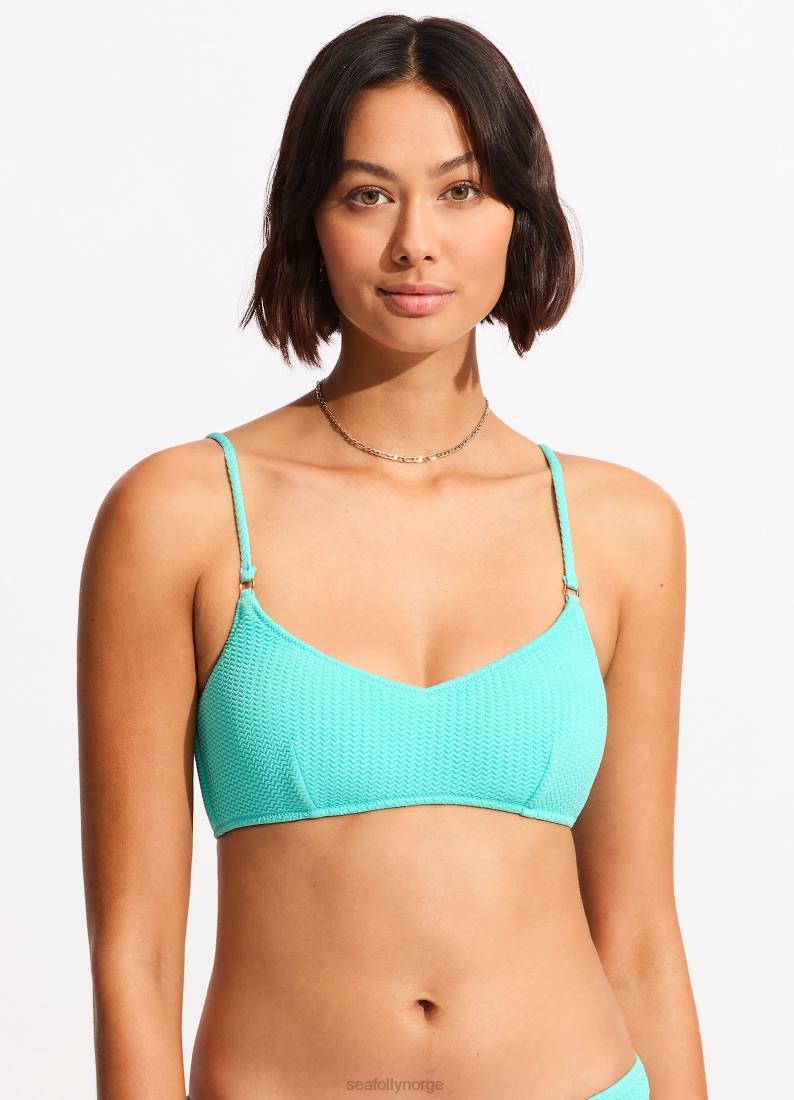 badetøy Seafolly havdykk bralette aruba blå kvinner D86N337