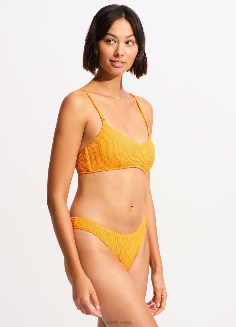 badetøy Seafolly havdykk bralette stein melon kvinner D86N348