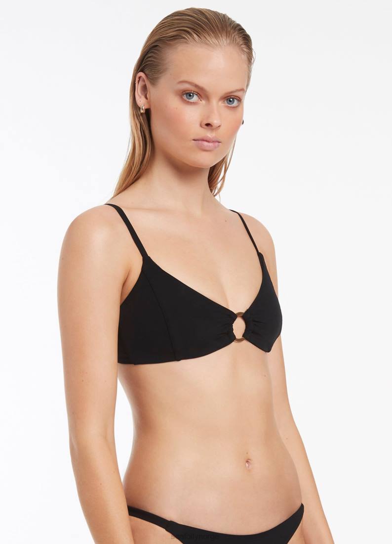 badetøy Seafolly jetset trim bralette svart kvinner D86N405