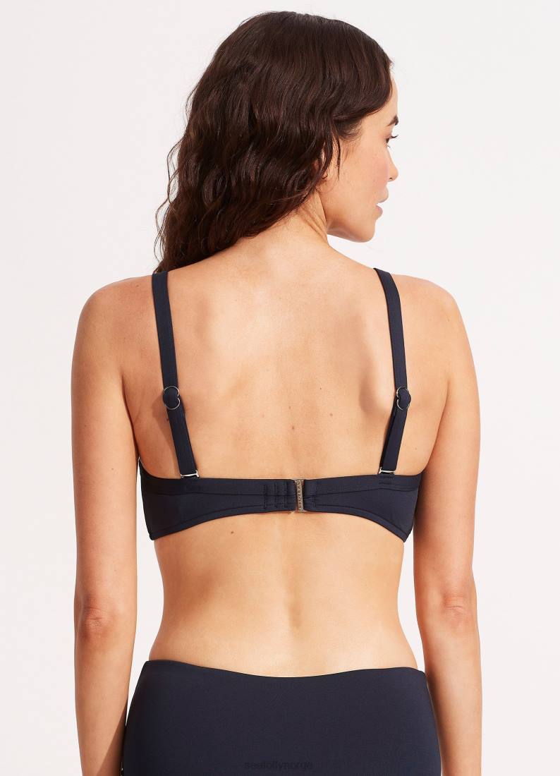 badetøy Seafolly kollektiv dd cup bøyle-BH ekte marine kvinner D86N216