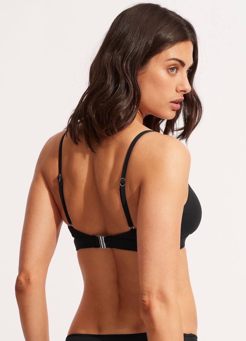 badetøy Seafolly kollektiv hybrid bralette svart kvinner D86N196