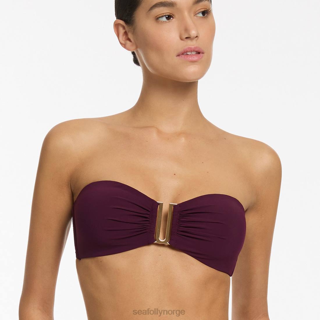 badetøy Seafolly jetset bandeau bikini topp havn kvinner D86N287
