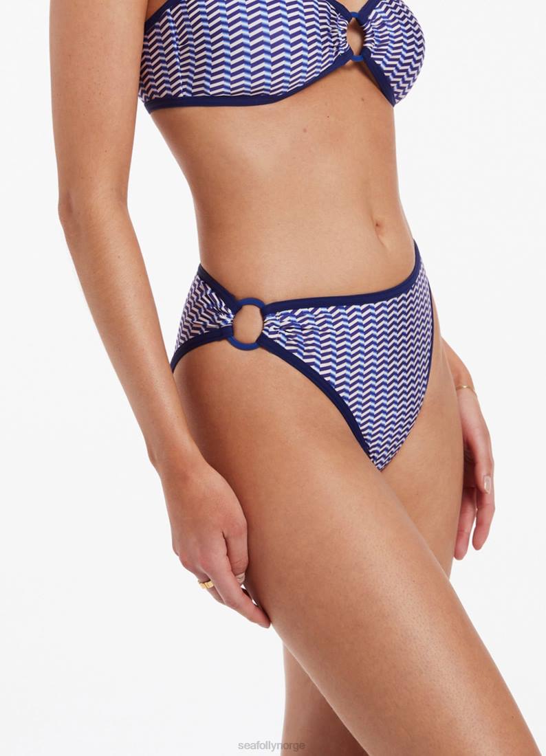 badetøy Seafolly amoudi bikinitruse med høye ben safir kvinner D86N452