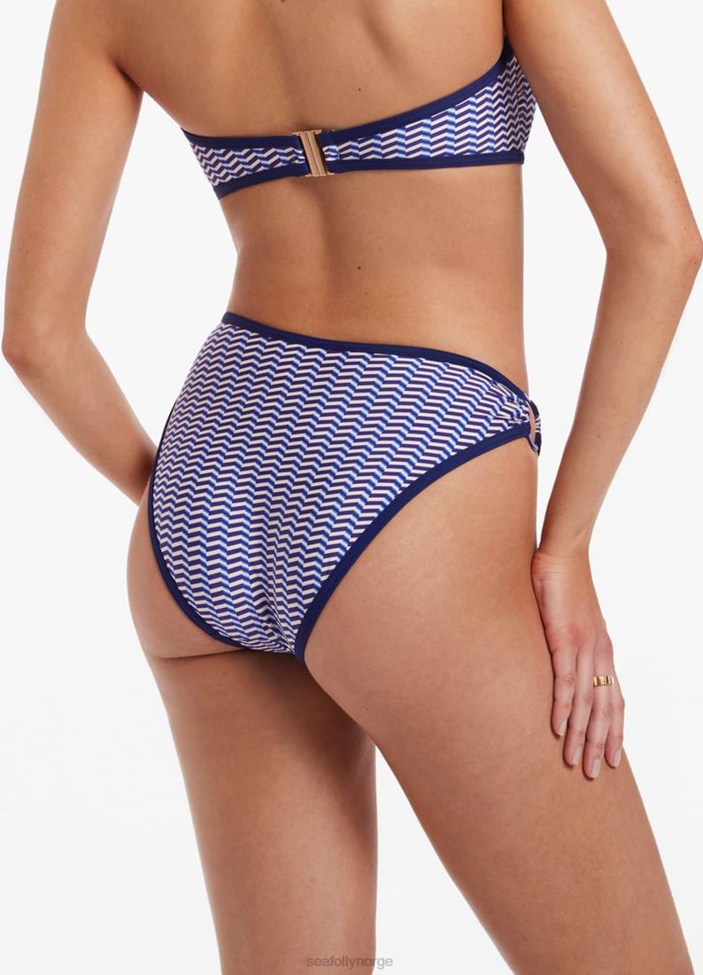 badetøy Seafolly amoudi bikinitruse med høye ben safir kvinner D86N452