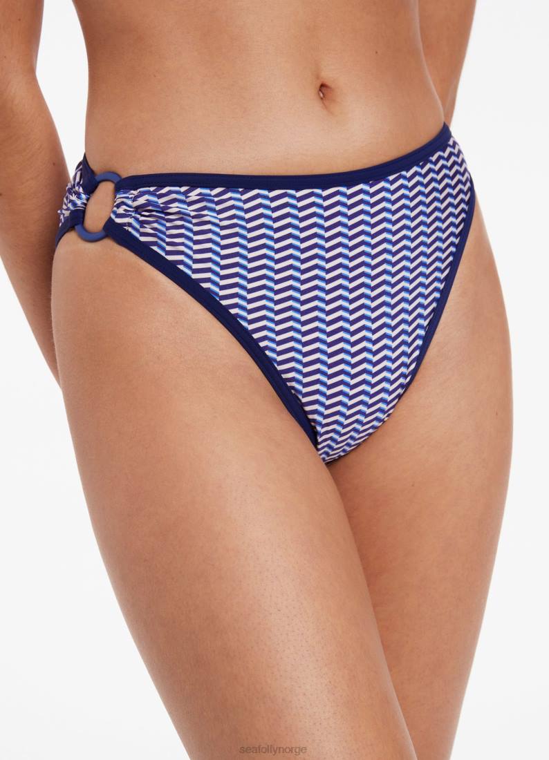 badetøy Seafolly amoudi bikinitruse med høye ben safir kvinner D86N452