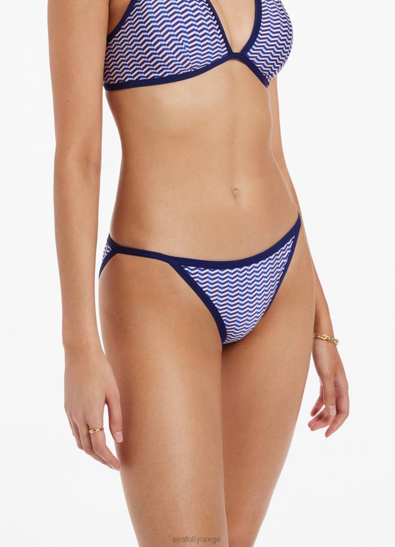 badetøy Seafolly amoudi hipster bikiniunderdel med skinny side safir kvinner D86N100