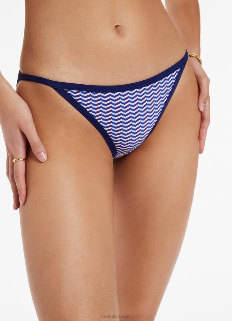 badetøy Seafolly amoudi hipster bikiniunderdel med skinny side safir kvinner D86N100