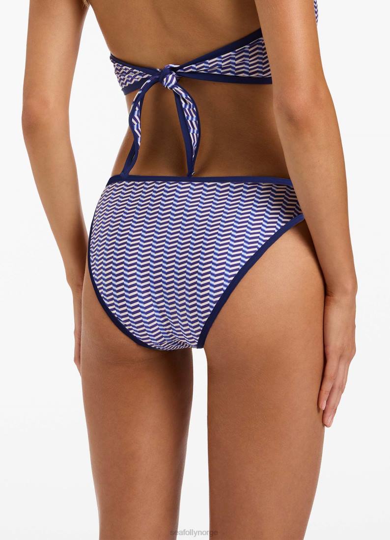 badetøy Seafolly amoudi hipster bikiniunderdel safir kvinner D86N368