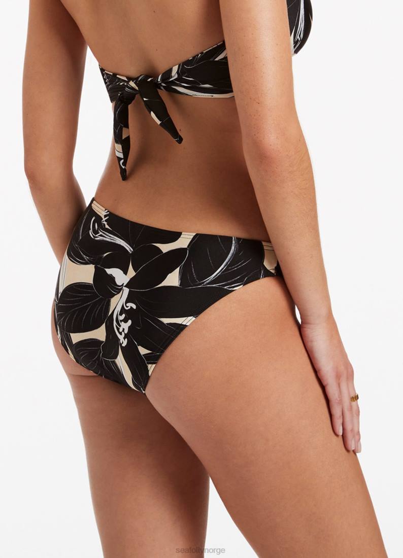 badetøy Seafolly floreale hipsterbukse svart kvinner D86N492