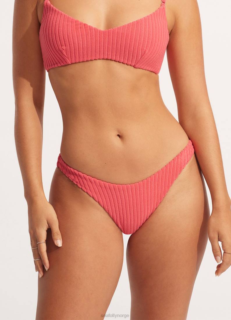 badetøy Seafolly havana high cut bukse solkysset korall kvinner D86N499