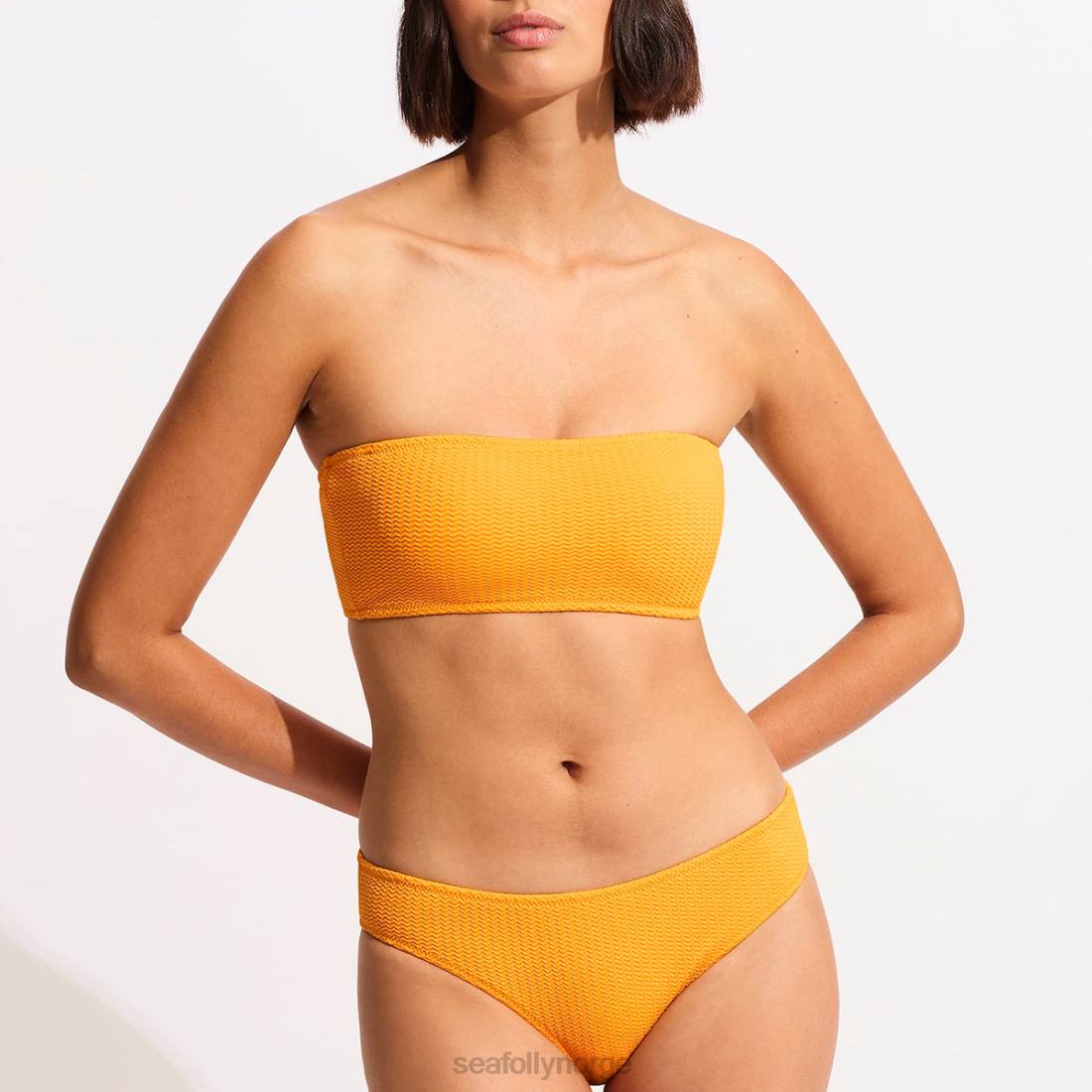 badetøy Seafolly havdykk hipsterbukse stein melon kvinner D86N314