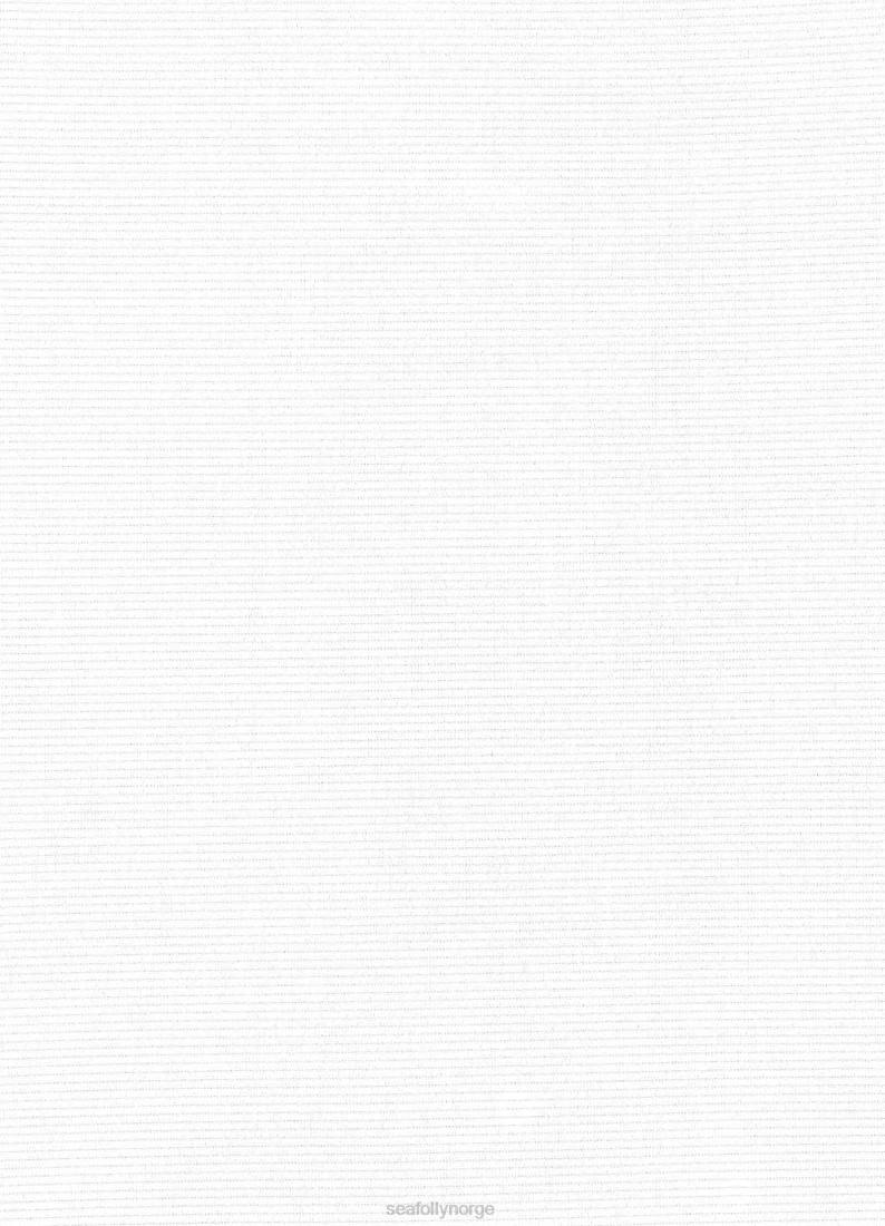 badetøy Seafolly isla ribbelte bikiniunderdel med høy midje krem kvinner D86N412