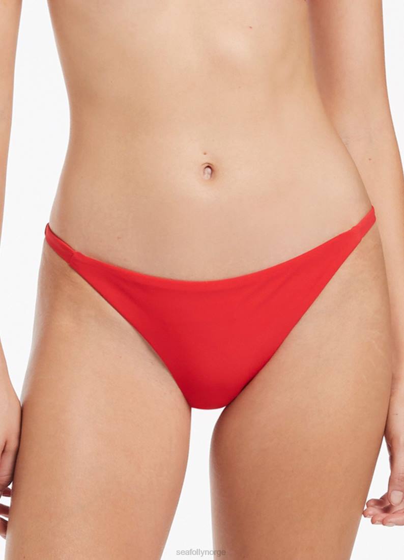 badetøy Seafolly jetset hipster bikiniunderdel med skinny side kirsebær kvinner D86N344