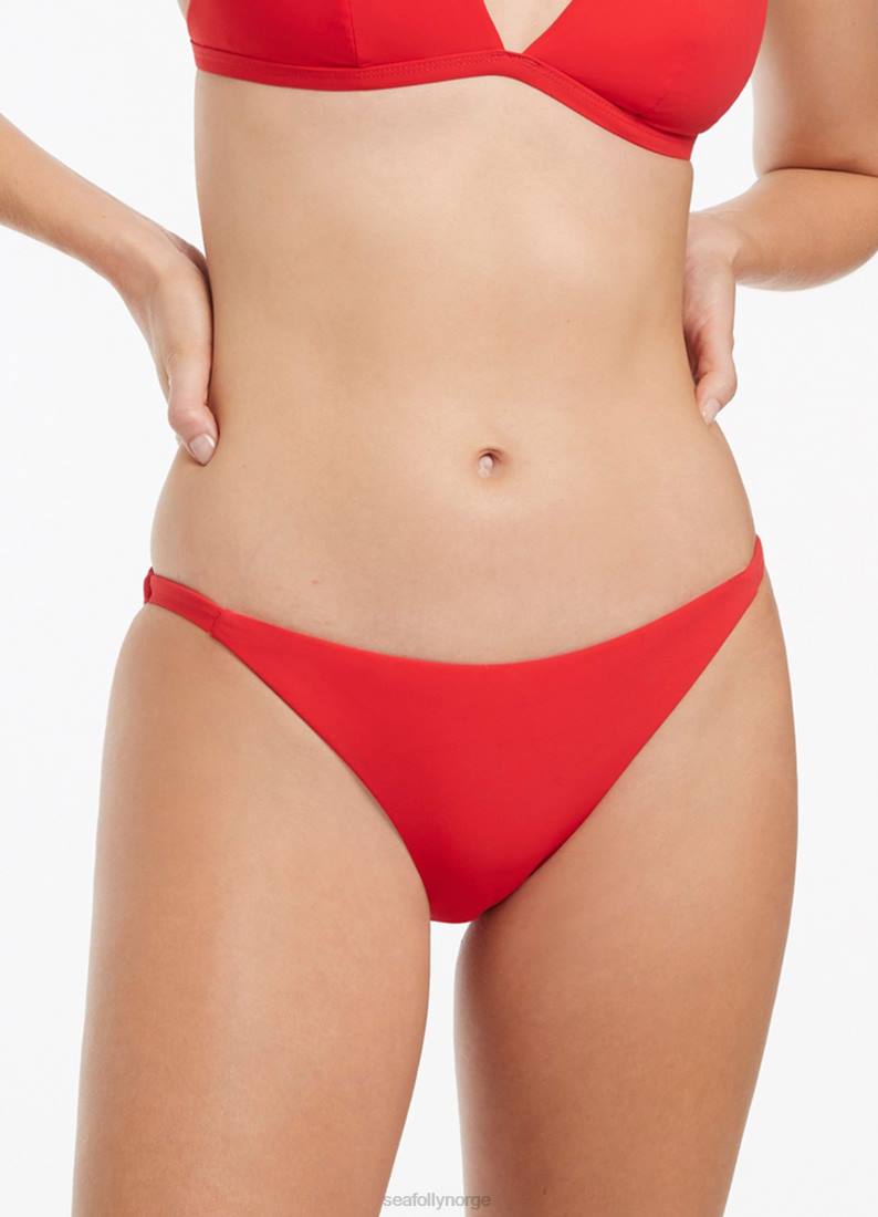badetøy Seafolly jetset hipster bikiniunderdel med skinny side kirsebær kvinner D86N344
