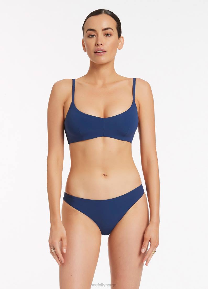 badetøy Seafolly jetset hipsterbukse stillehavsblå kvinner D86N475