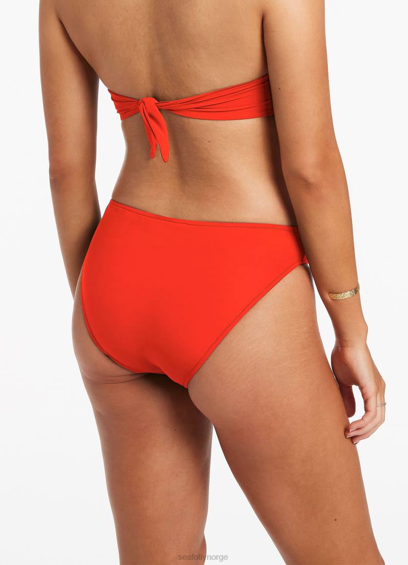 badetøy Seafolly jetset twist bikiniunderdel foran fiamma kvinner D86N577