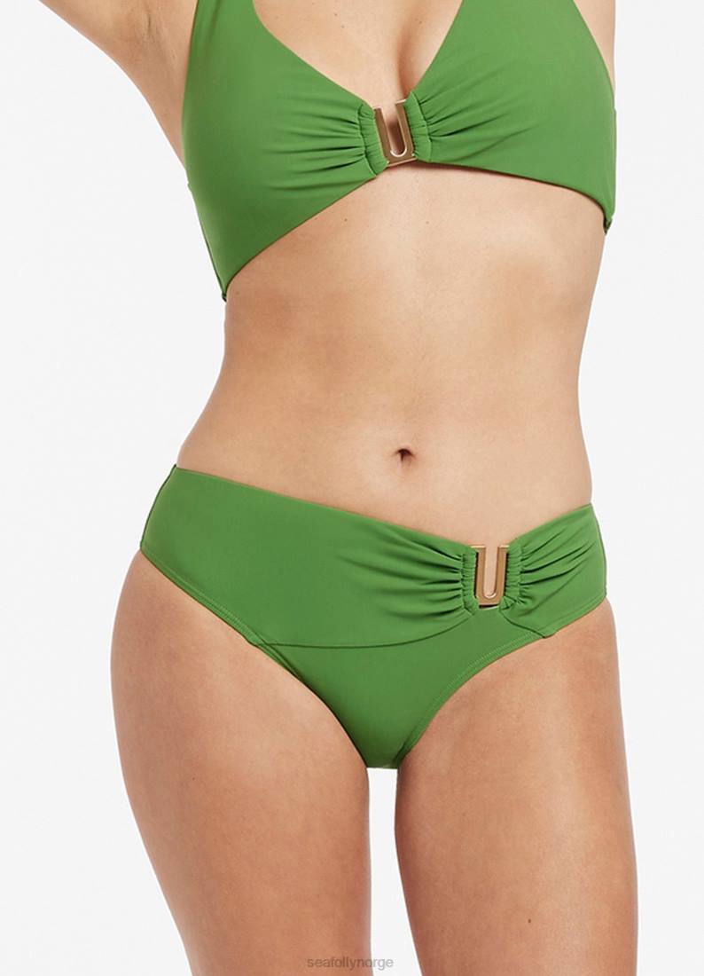 badetøy Seafolly jetset u trim mid pant håndflaten kvinner D86N583