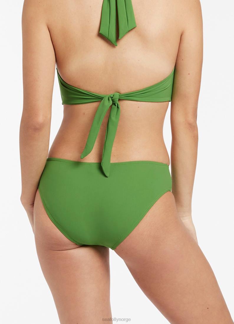 badetøy Seafolly jetset u trim mid pant håndflaten kvinner D86N583