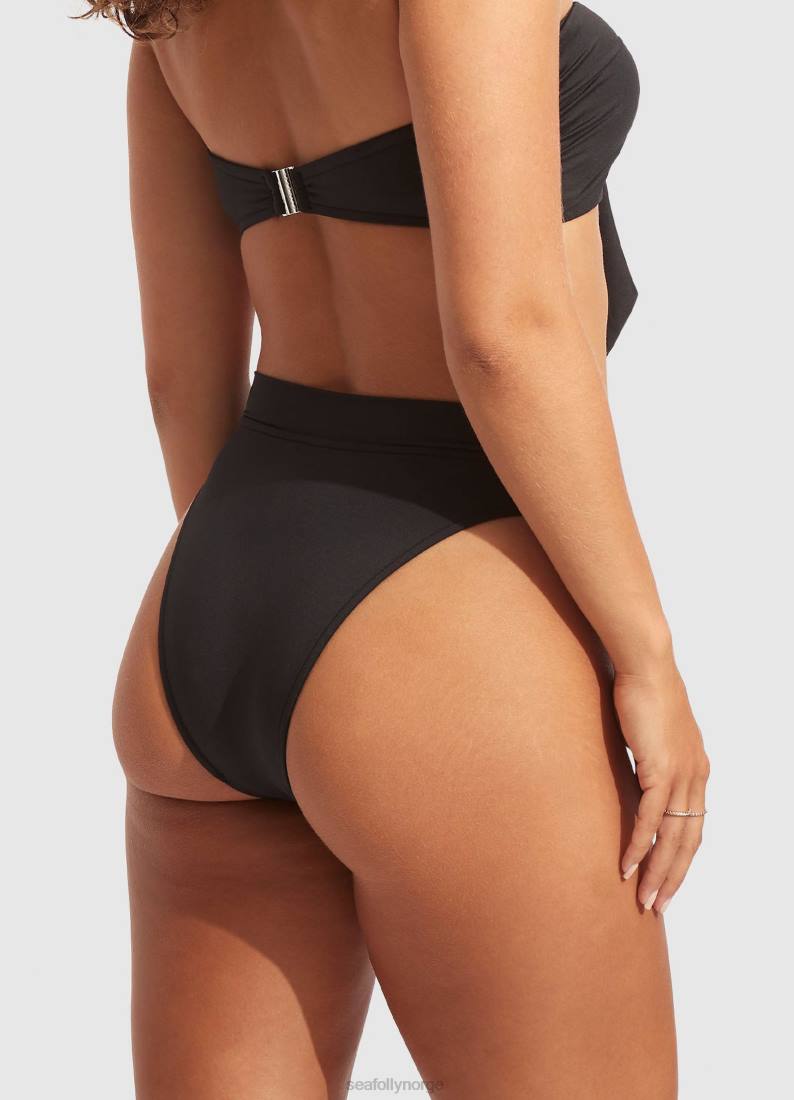 badetøy Seafolly kollektiv høyvektbukse svart kvinner D86N217