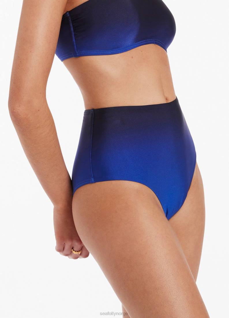 badetøy Seafolly oia sunset bikinitruse med høy midje hav kvinner D86N279