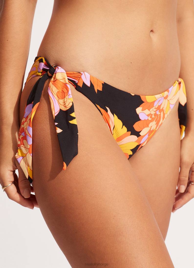 badetøy Seafolly palm springs knyte-side bukse svart kvinner D86N429