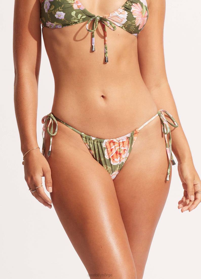 badetøy Seafolly paradis hage rio bukse med snøring i siden avokado kvinner D86N591