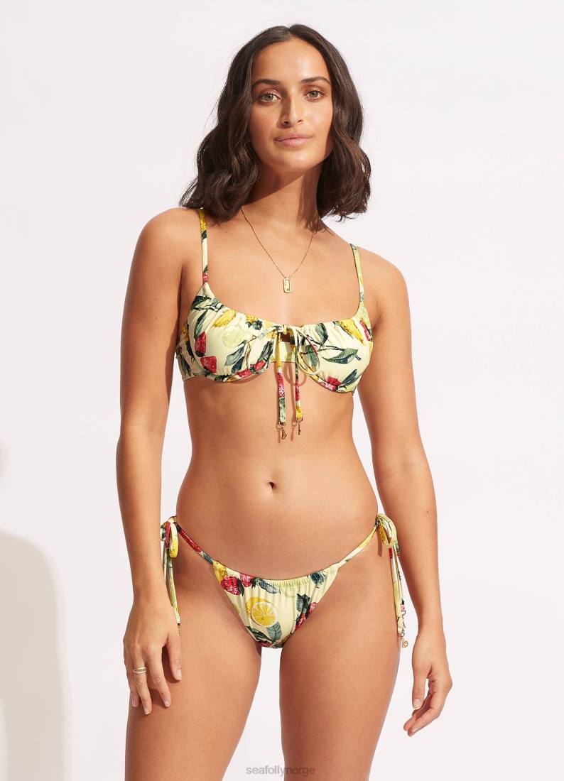 badetøy Seafolly rio-bukse med snøring i siden sitroncello kvinner D86N585