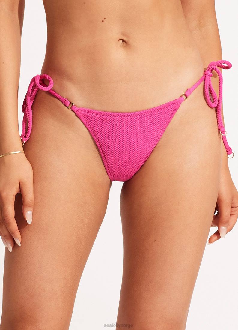 badetøy Seafolly sea ​​dykke slips side rio pant fuchsia rose kvinner D86N392