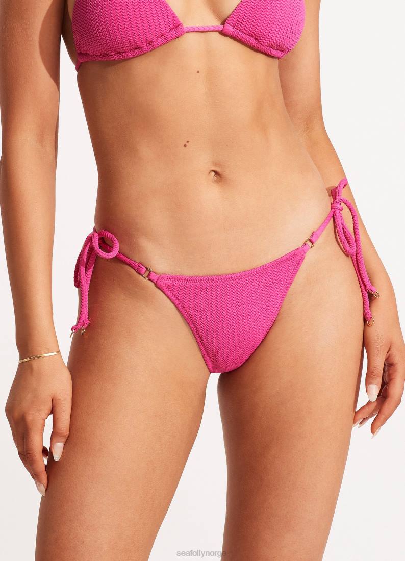 badetøy Seafolly sea ​​dykke slips side rio pant fuchsia rose kvinner D86N392