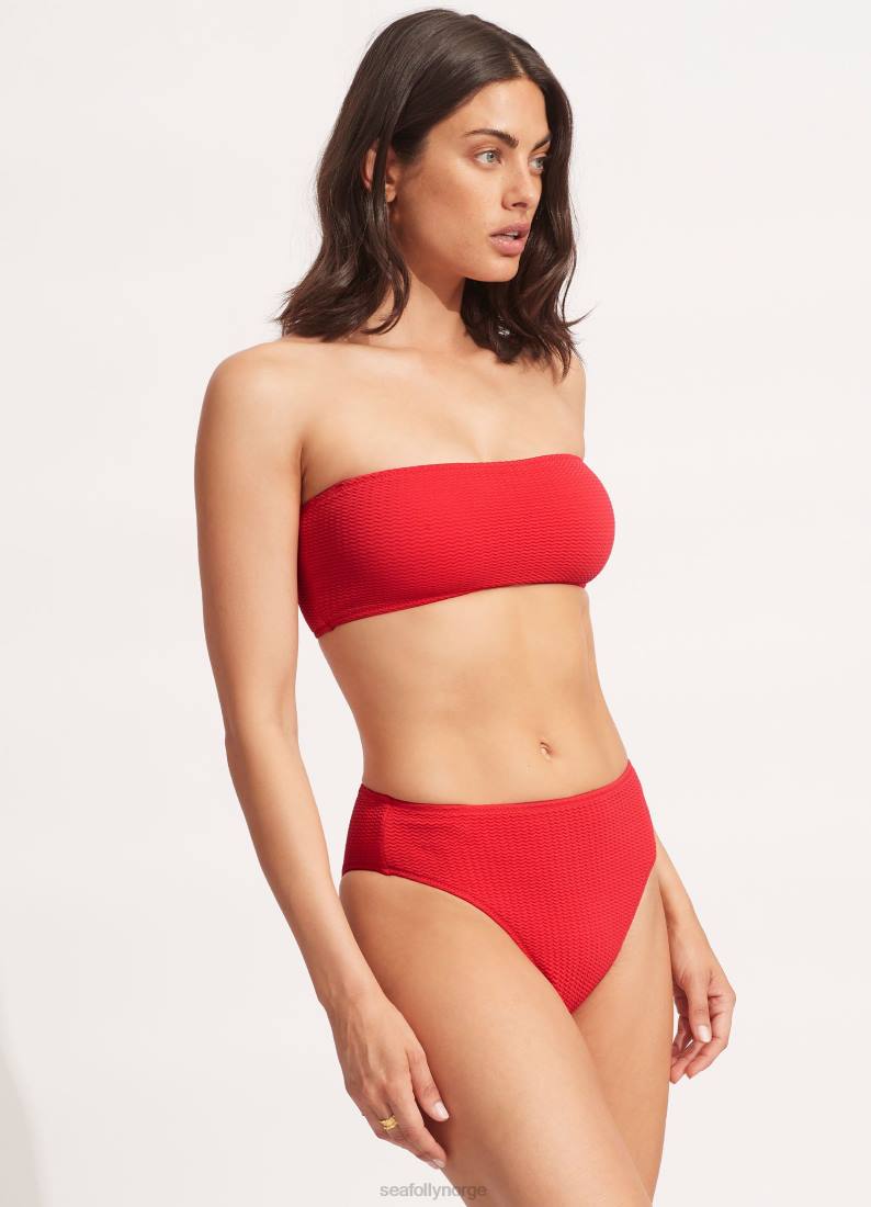 badetøy Seafolly sjødykk høy bukse chili rød kvinner D86N426