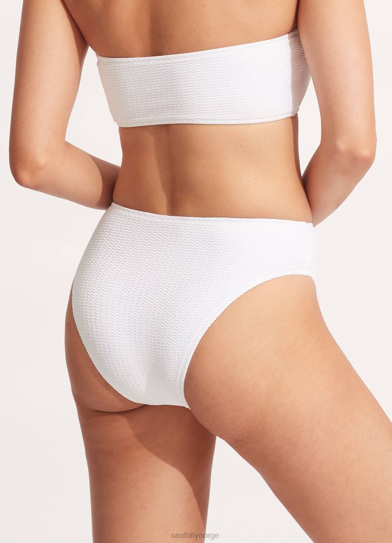 badetøy Seafolly sjødykk høy bukse hvit kvinner D86N320