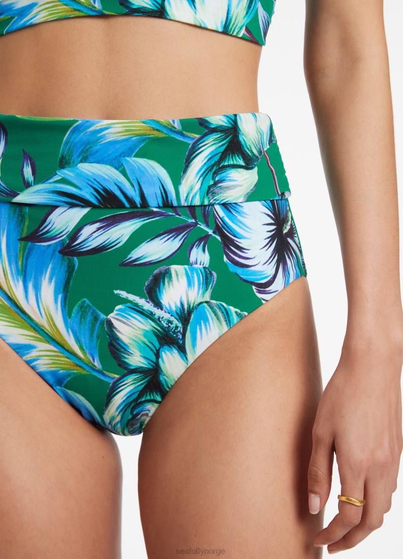 badetøy Seafolly viva nedfellbare bukse smaragd kvinner D86N626
