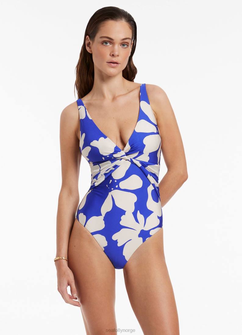 badetøy Seafolly emporio d-dd vri foran ett stykke safir kvinner D86N157