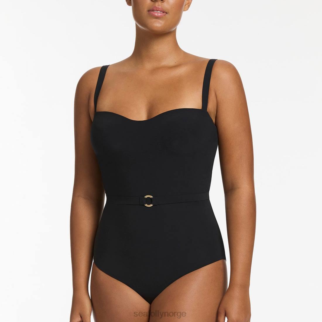 badetøy Seafolly jetset infinity tank i ett stykke svart kvinner D86N35