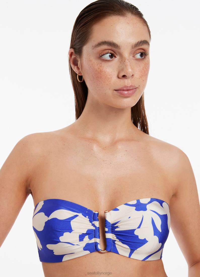 badetøy Seafolly emporio bandeau topp safir kvinner D86N380