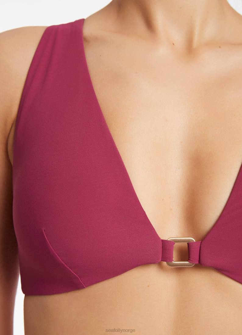 badetøy Seafolly jetset grime tie topp orkide kvinner D86N607