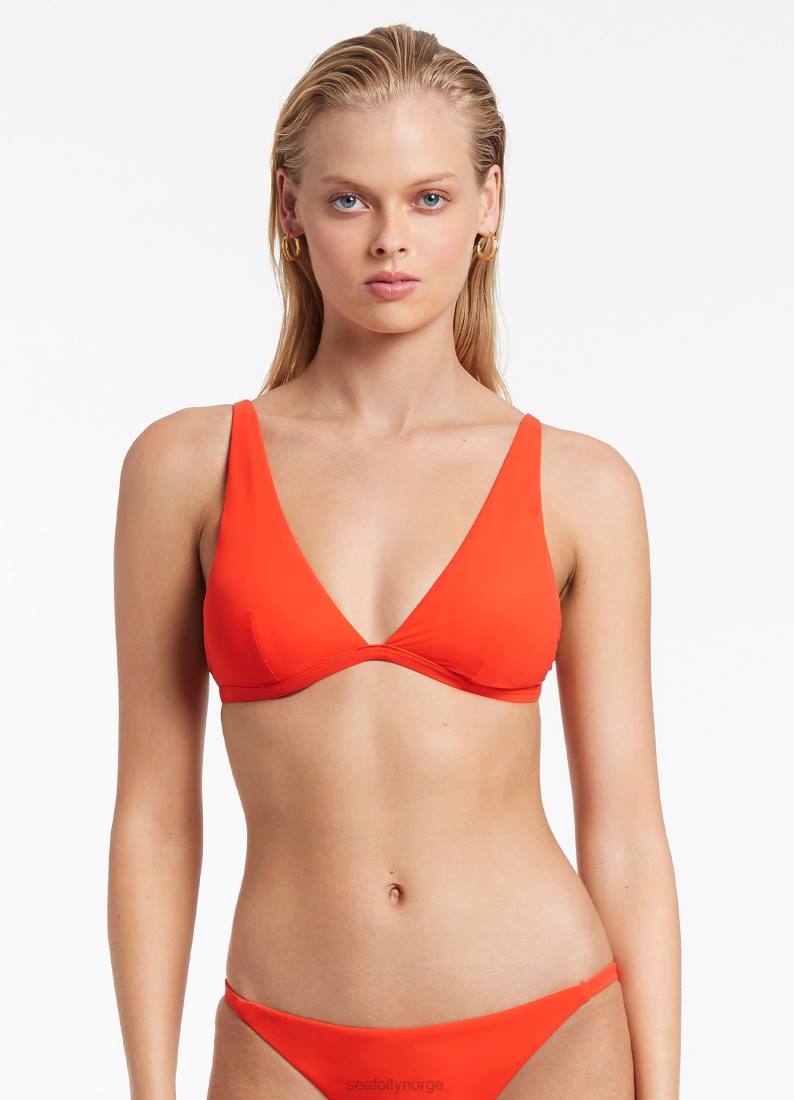 badetøy Seafolly jetset tri topp fiamma kvinner D86N512