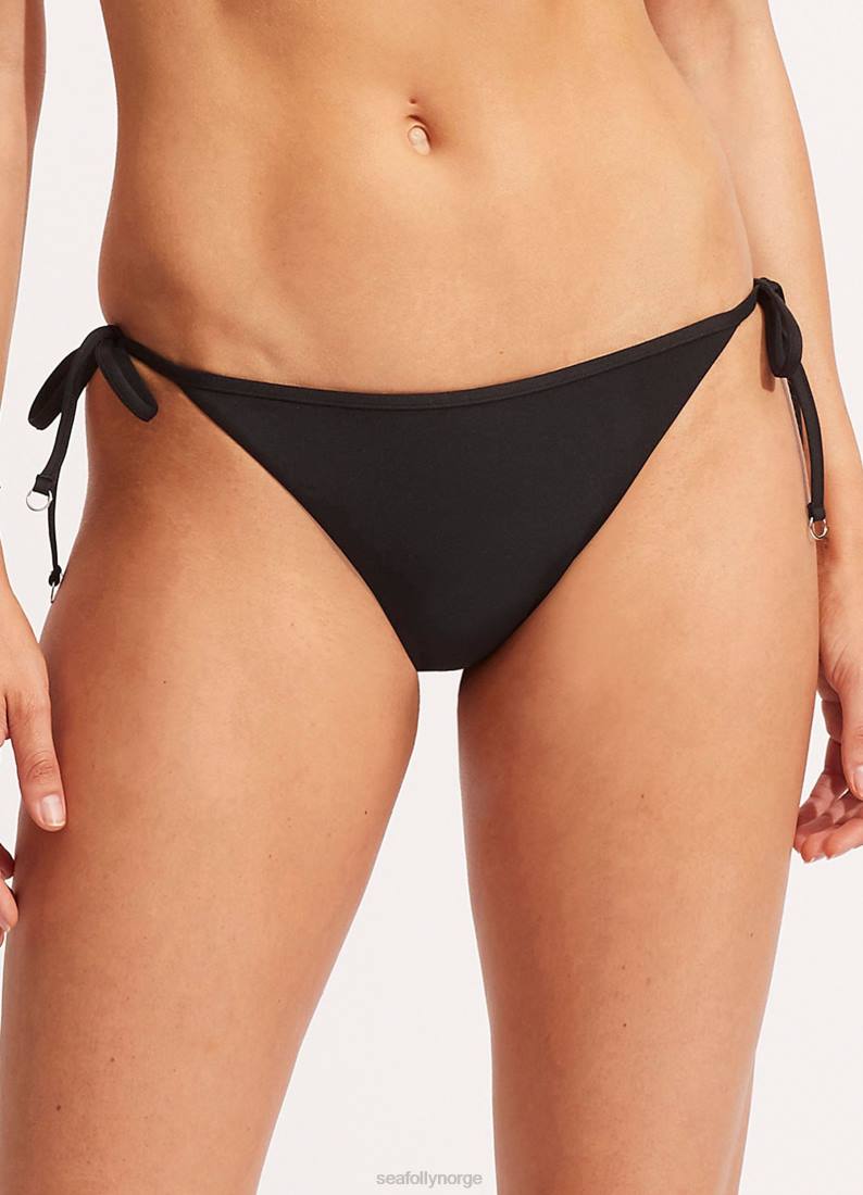 badetøy Seafolly kollektiv hipster slips side svart kvinner D86N225
