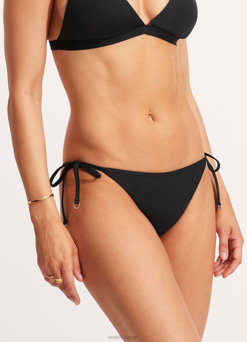 badetøy Seafolly kollektiv hipster slips side svart kvinner D86N225