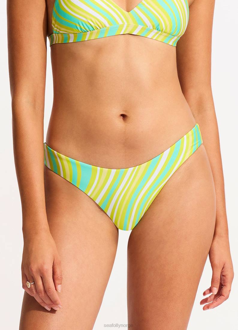 badetøy Seafolly mod squad high cut rio kalk sprakk kvinner D86N488