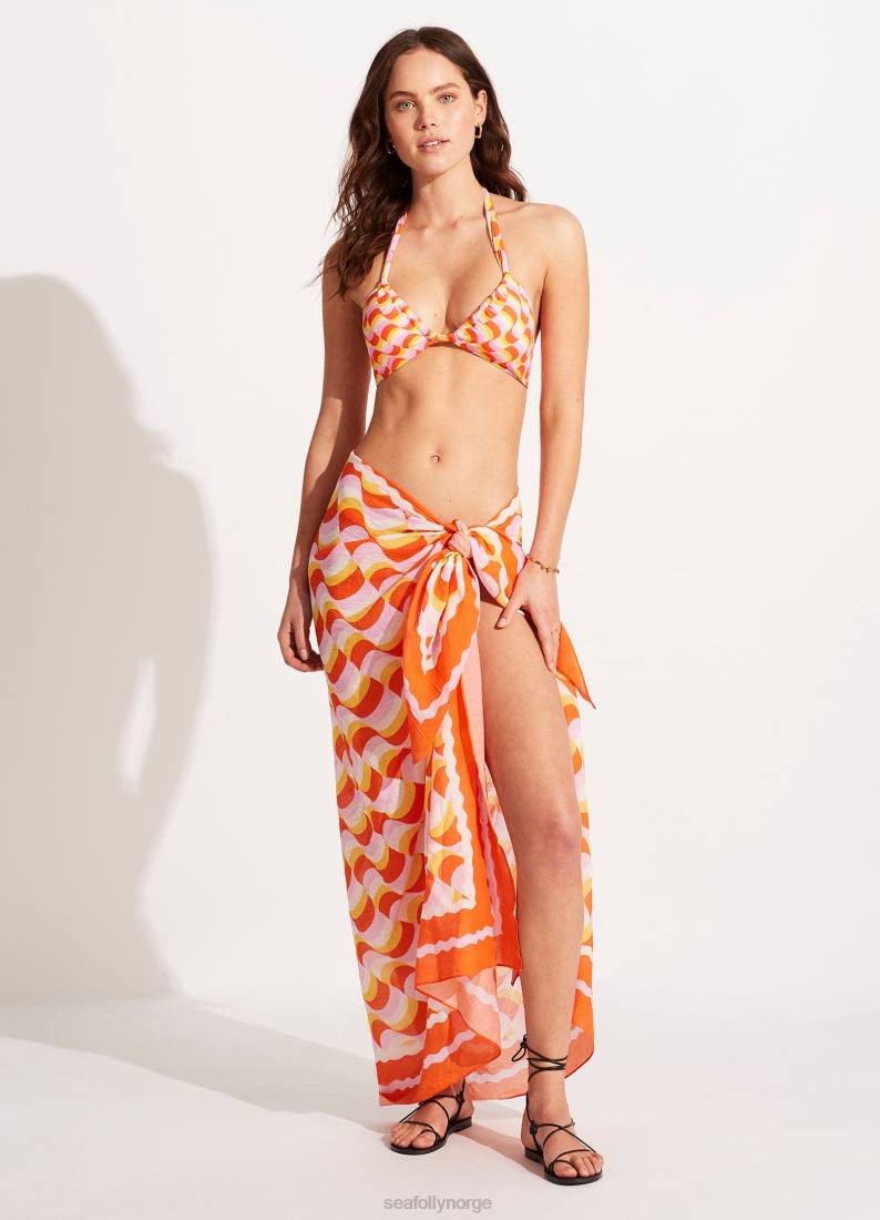 badetøy Seafolly moderne ta sarong mandarin kvinner D86N725