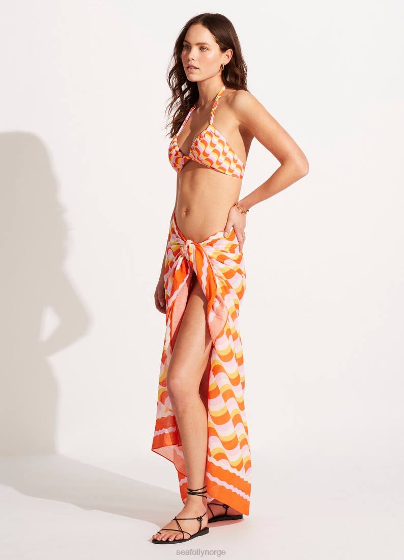 badetøy Seafolly moderne ta sarong mandarin kvinner D86N725