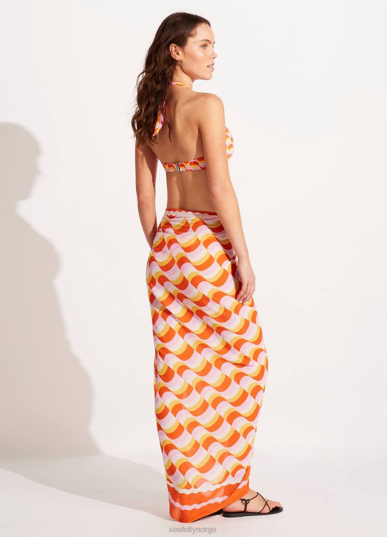 badetøy Seafolly moderne ta sarong mandarin kvinner D86N725