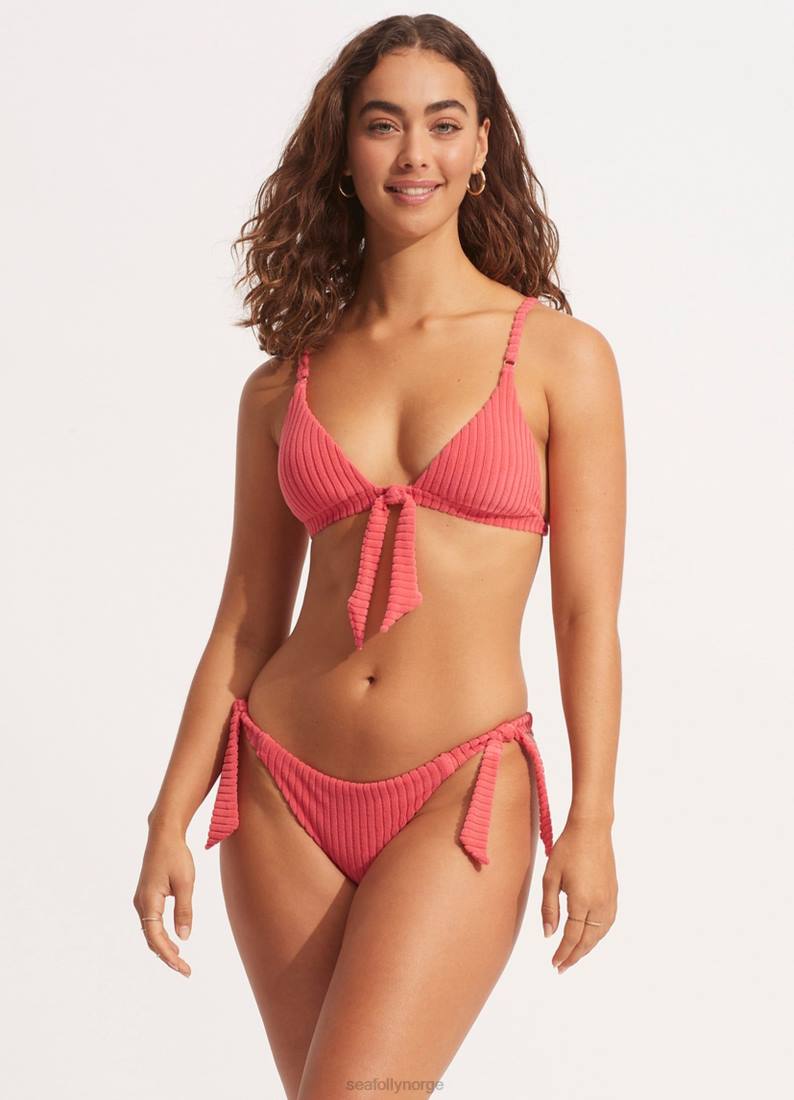 badetøy Seafolly havana fast tri solkysset korall kvinner D86N438